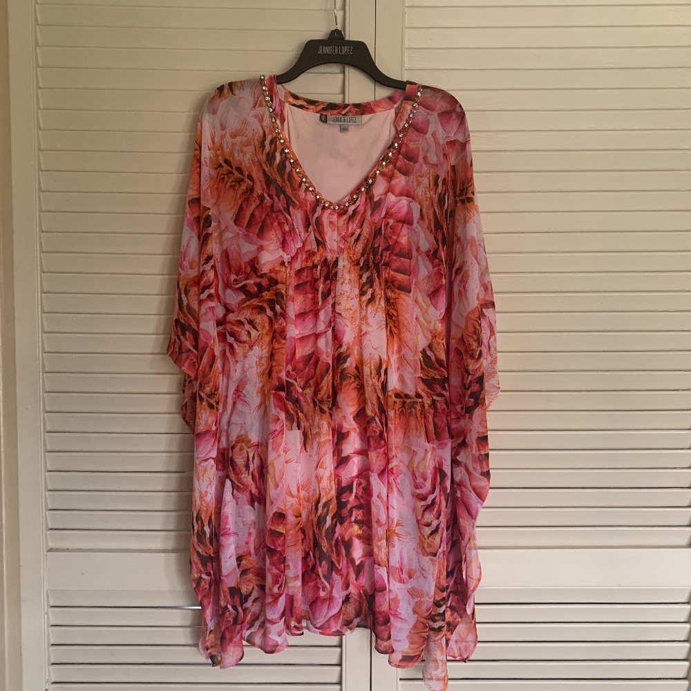 Jennifer Lopez Flutter Dress Size L